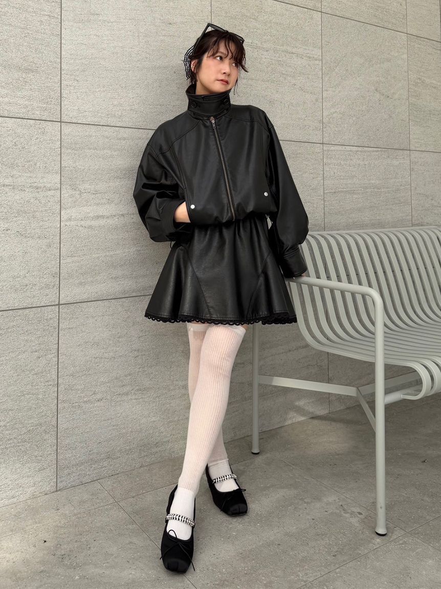 LILY BROWN「バルーンジップブルゾン」|ブルゾン・スタジャン|