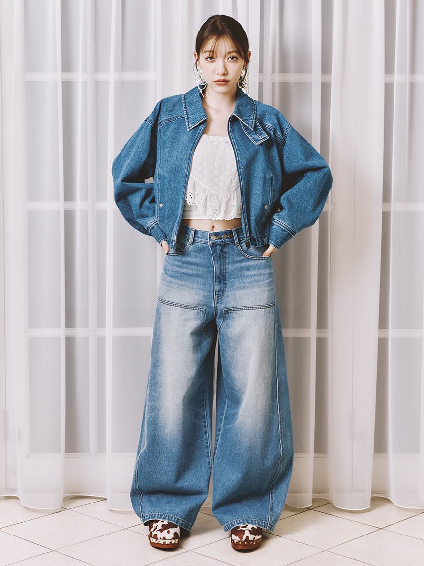 LILY BROWN「バルーンジップブルゾン」|ブルゾン・スタジャン|