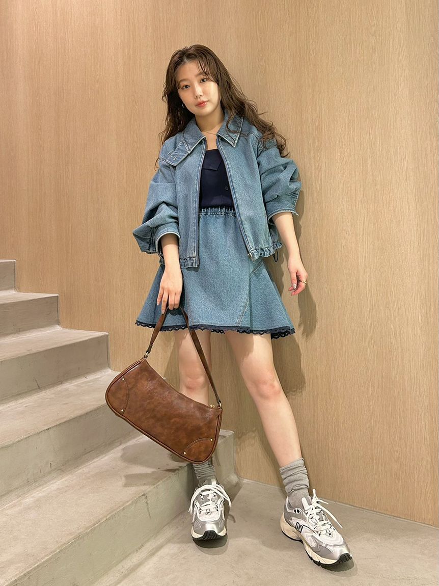 LILY BROWN「バルーンジップブルゾン」|ブルゾン・スタジャン|