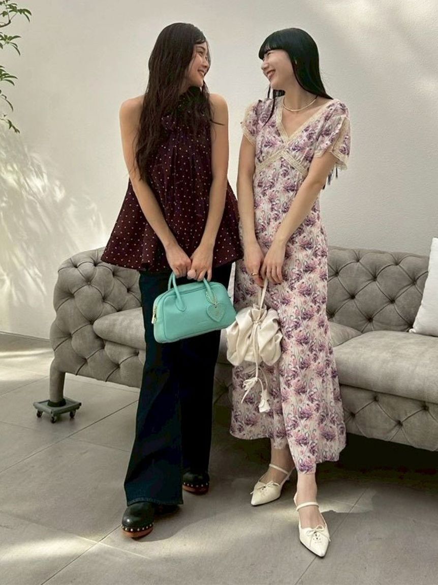 LILY BROWN「ハートチャーム付きボストンバッグ」|ボストンバッグ|