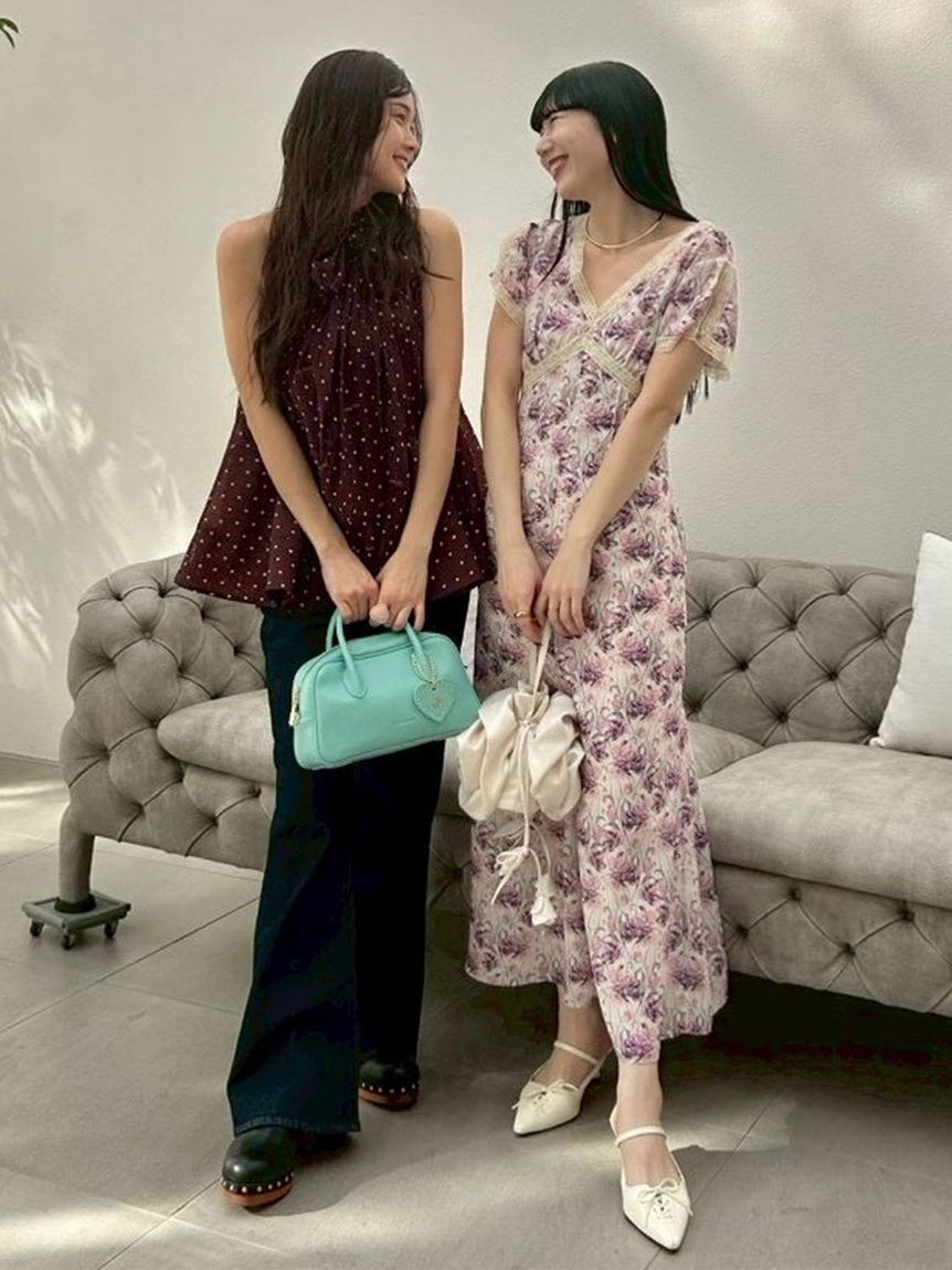 LILY BROWN「ハートチャーム付きボストンバッグ」|ボストンバッグ|