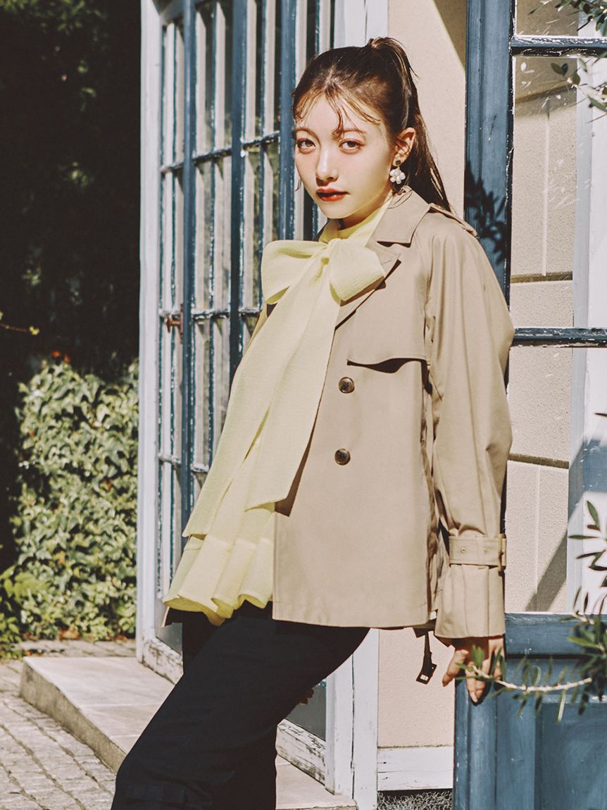 LILY BROWN「クラシックミドルトレンチコート」|トレンチコート|