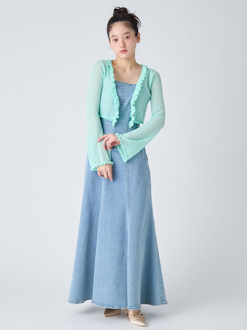 LILY BROWN「デニムキャミワンピース」|ワンピース|