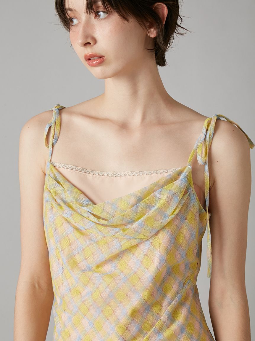 LILY BROWN「ドレープキャミワンピース」|ワンピース|