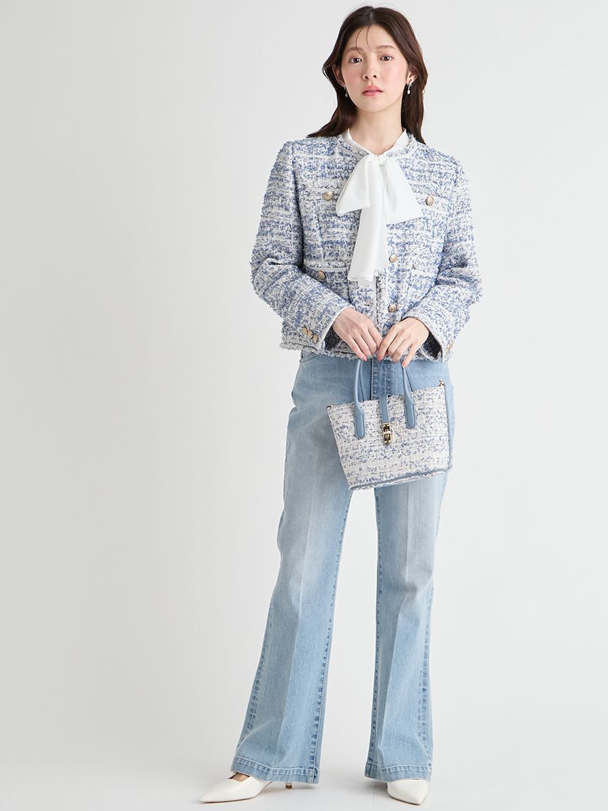 CELFORD「メタルポイントツイードトートバッグ」|トートバッグ|