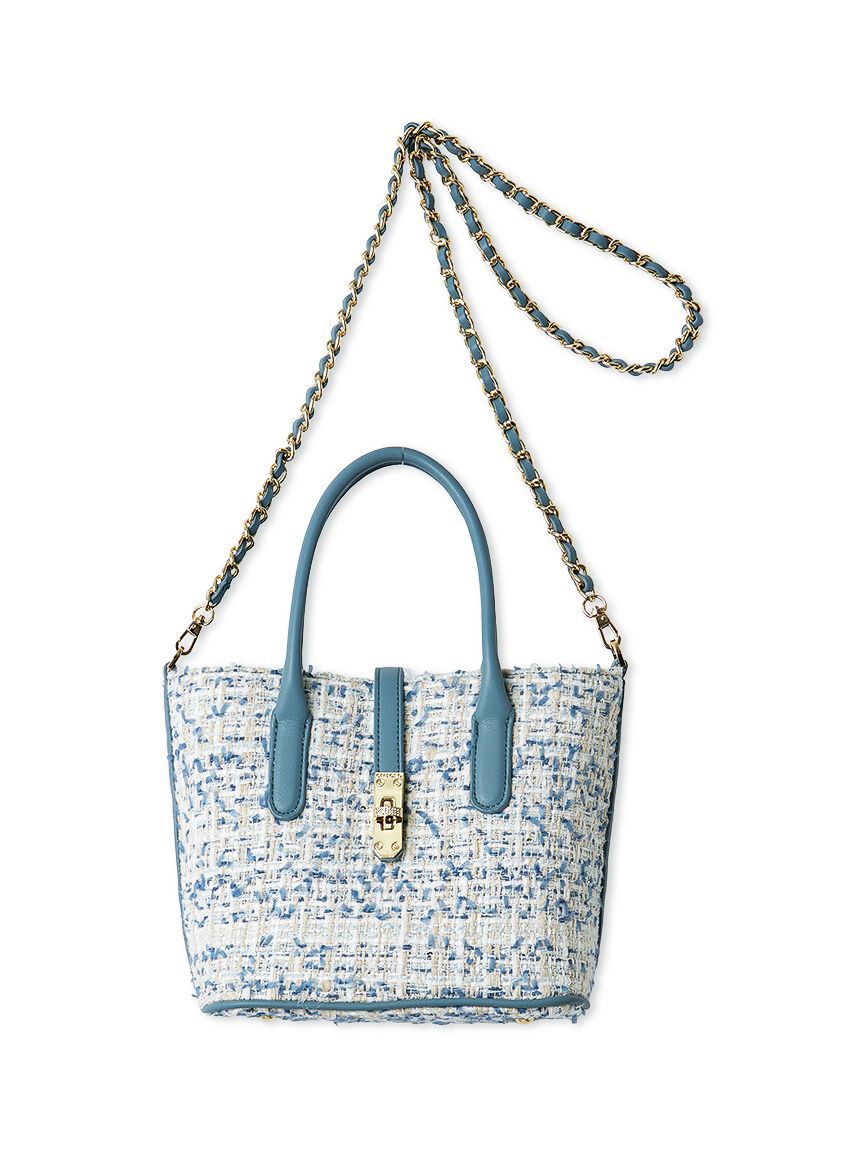 CELFORD「メタルポイントツイードトートバッグ」|トートバッグ|BLU