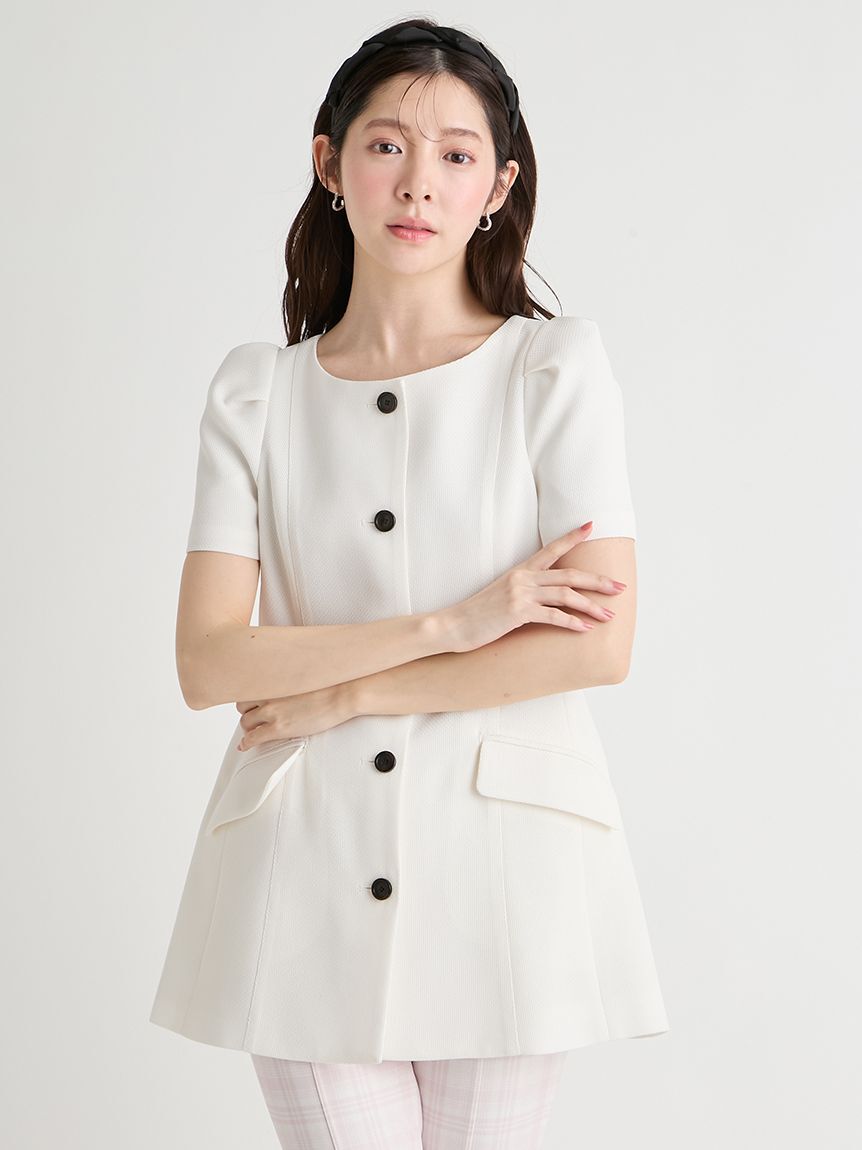 CELFORD「からみ織ペプラムジャケット」|テーラードジャケット|OWHT