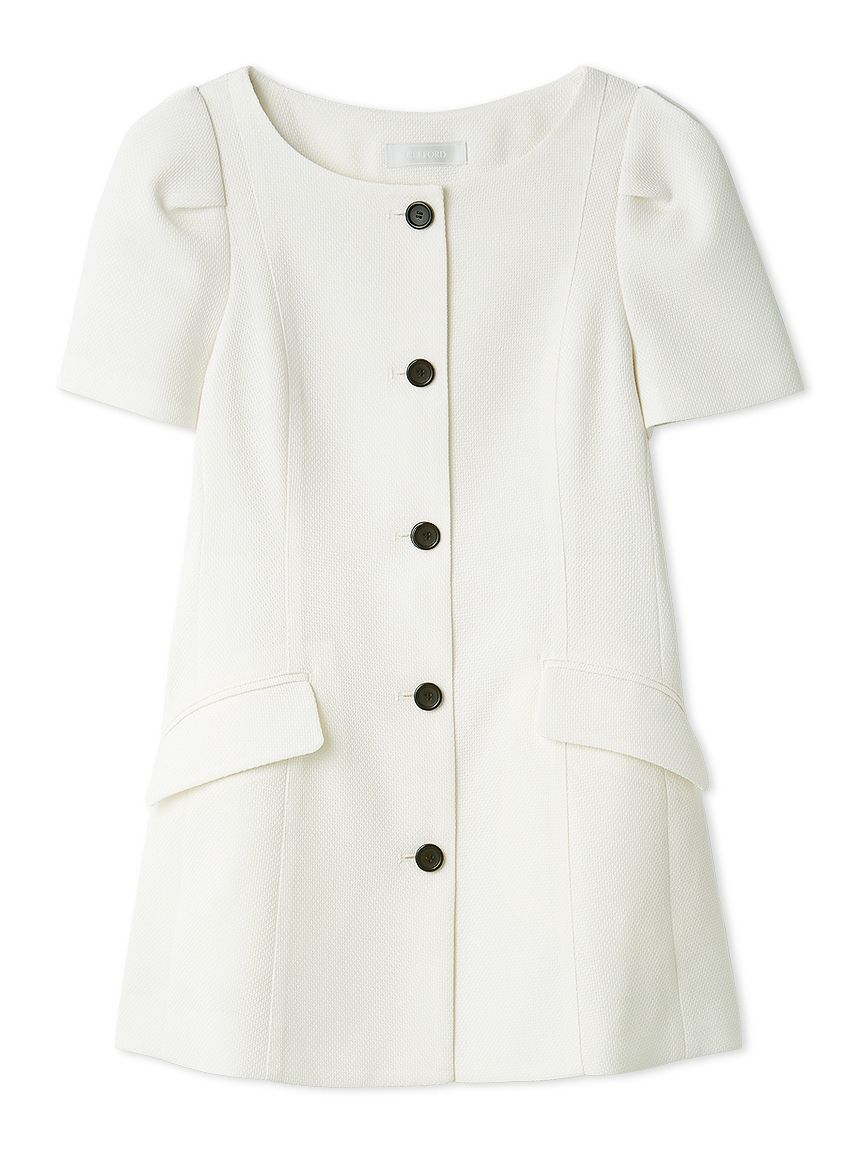 CELFORD「からみ織ペプラムジャケット」|テーラードジャケット|