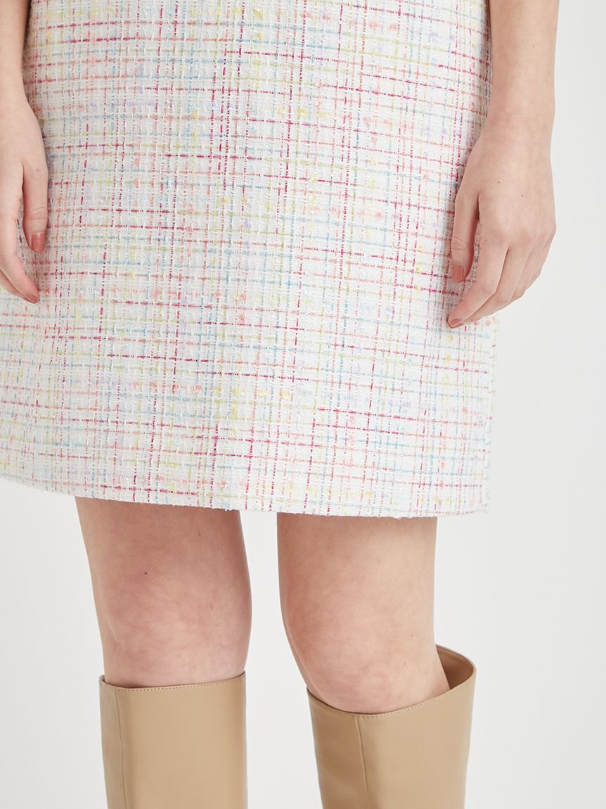 CELFORD「【セットアップ対応】ハーフスリーブツイードミニワンピース」|ワンピース|