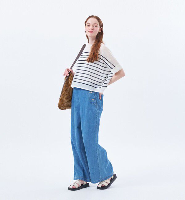 MACKINTOSH PHILOSOPHY「シアーボーダーワイドニット」|ニット・セーター|