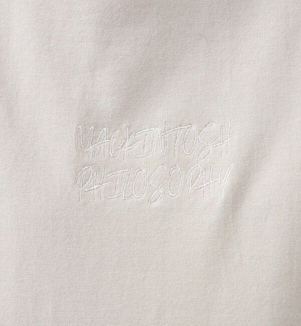 MACKINTOSH PHILOSOPHY「ライティングロゴ刺しゅうTシャツ」|Tシャツ・カットソー|