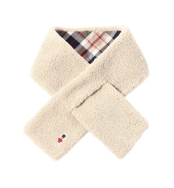 MACKINTOSH PHILOSOPHY「バッキンガムベア ECOPELボア&times;ハウスチェック」|マフラー|