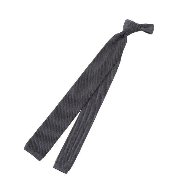 MACKINTOSH PHILOSOPHY「トロッター ニットタイ ドライカノコ」|ネクタイ・蝶ネクタイ|チャコールグレー