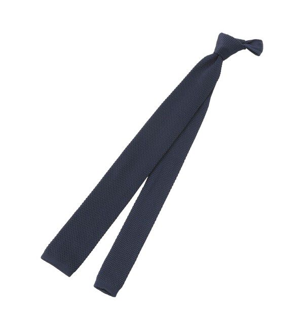 MACKINTOSH PHILOSOPHY「トロッター ニットタイ ドライカノコ」|ネクタイ・蝶ネクタイ|ネイビー