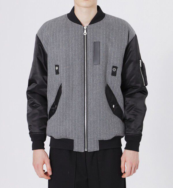  「ウールストライプMA-1」|ブルゾン・スタジャン|