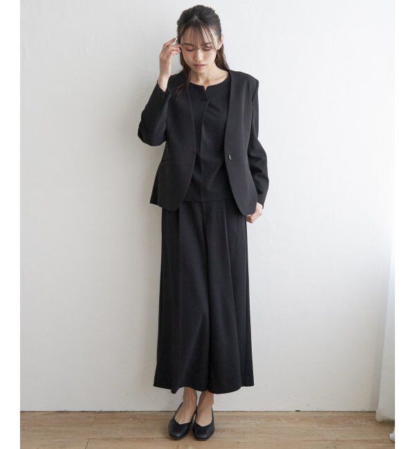 IKKA LOUNGE「【洗濯機で洗える／セットアップ対応】ウォッシャブルVネックジャケット」|その他|