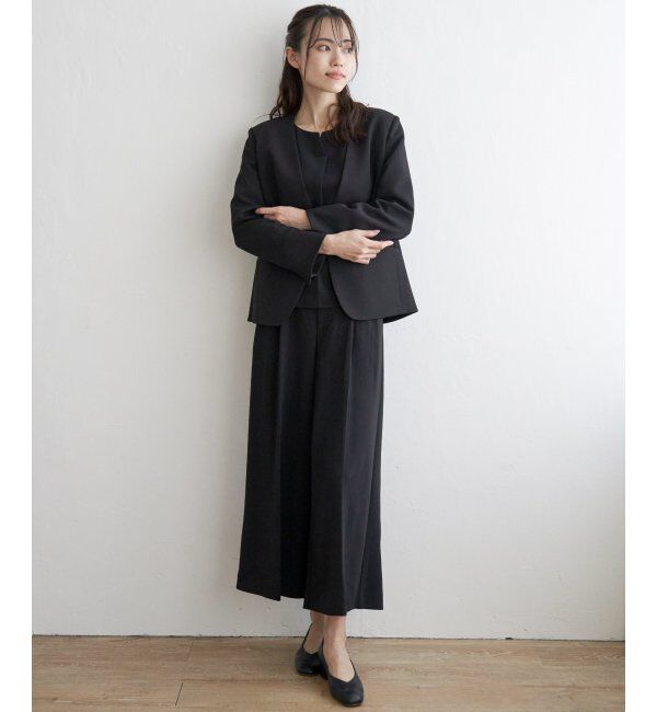 IKKA LOUNGE「【洗濯機で洗える／セットアップ対応】ウォッシャブルVネックジャケット」|その他|