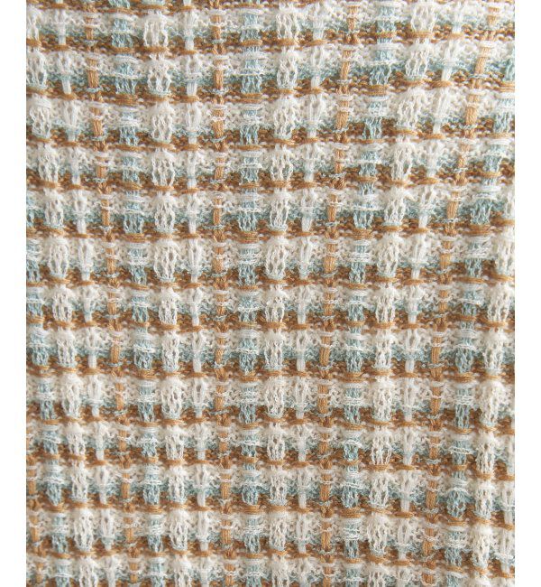 ikka「【2点セット】ブークレMIXニットベストアンサンブル」|ニット・セーター|