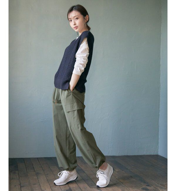 ikka「【2点セット】ブークレMIXニットベストアンサンブル」|ニット・セーター|