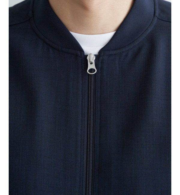 ikka「イージーケアリネンライクブルゾン」|ブルゾン・スタジャン|