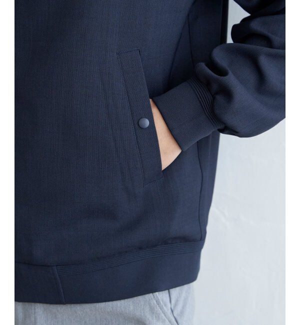 ikka「イージーケアリネンライクブルゾン」|ブルゾン・スタジャン|