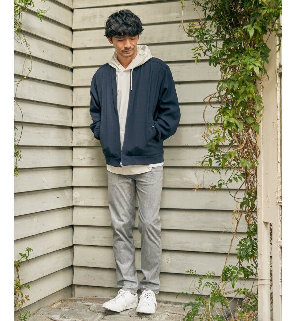 ikka「イージーケアリネンライクブルゾン」|ブルゾン・スタジャン|