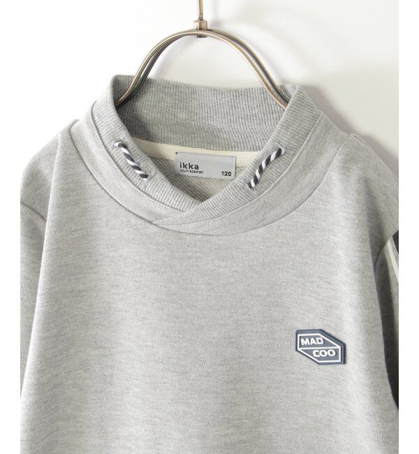 ikka kids「ミニハイネック袖ロゴトレーナー（120~160cm）」|Tシャツ・カットソー|