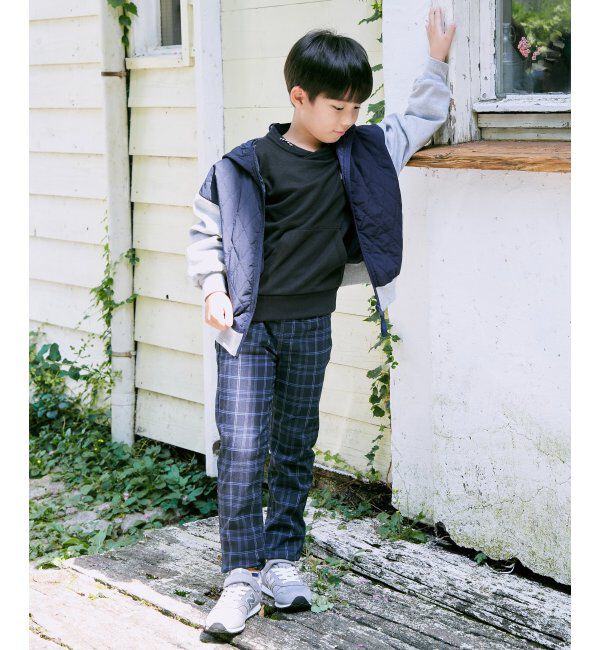 ikka kids「ミニハイネック袖ロゴトレーナー（120~160cm）」|Tシャツ・カットソー|