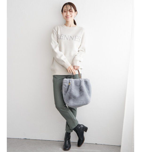 ikka「ジャガードロゴニットプルオーバー」|プルオーバー|