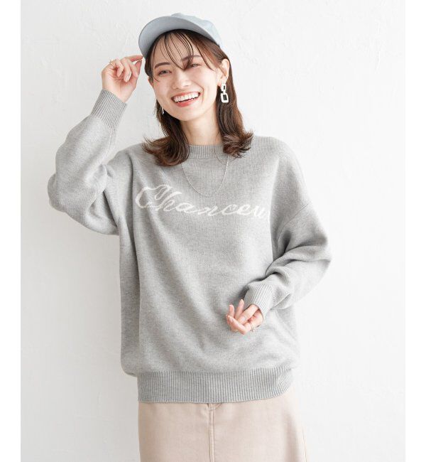 ikka「ジャガードロゴニットプルオーバー」|プルオーバー|