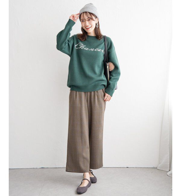 ikka「ジャガードロゴニットプルオーバー」|プルオーバー|