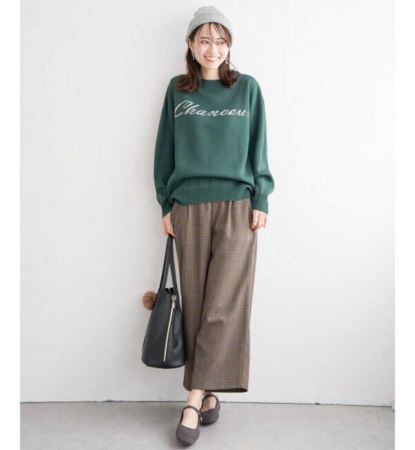 ikka「ジャガードロゴニットプルオーバー」|プルオーバー|