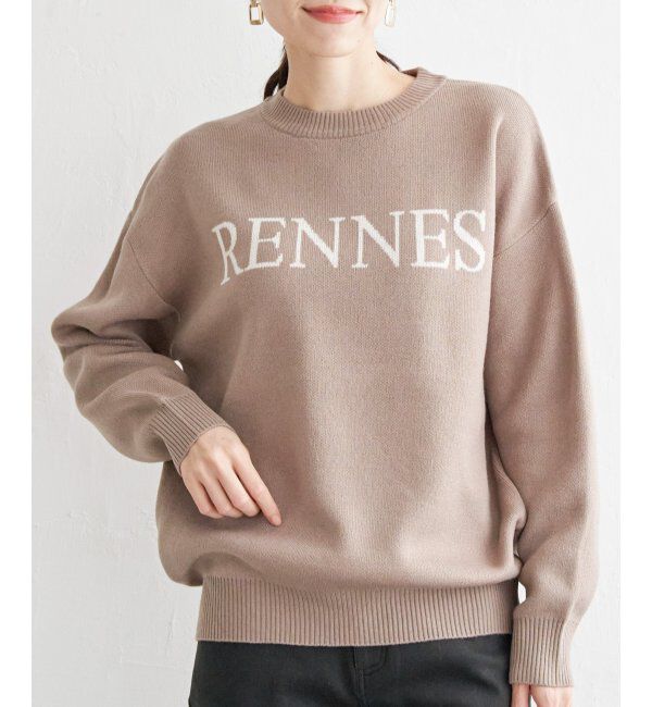 ikka「ジャガードロゴニットプルオーバー」|プルオーバー|コーヒー