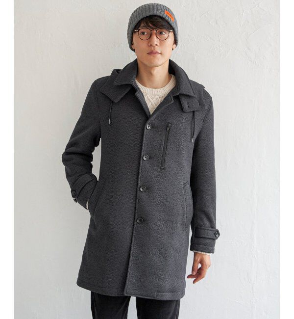 IKKA LOUNGE「ウールライクニットステンカラーコート」|その他|