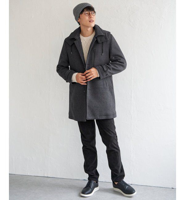 IKKA LOUNGE「ウールライクニットステンカラーコート」|その他|