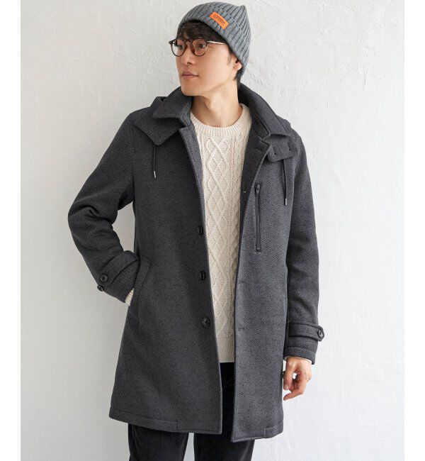 IKKA LOUNGE「ウールライクニットステンカラーコート」|その他|