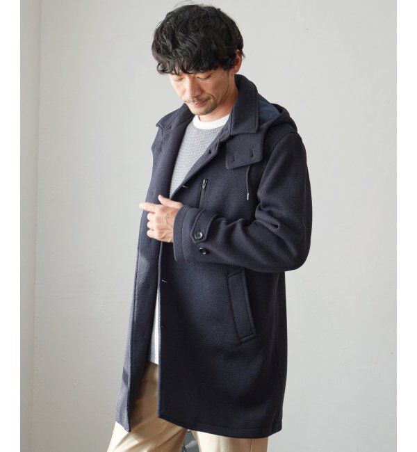 IKKA LOUNGE「ウールライクニットステンカラーコート」|その他|