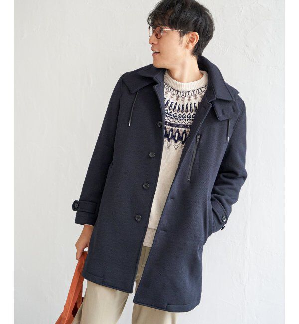 IKKA LOUNGE「ウールライクニットステンカラーコート」|その他|