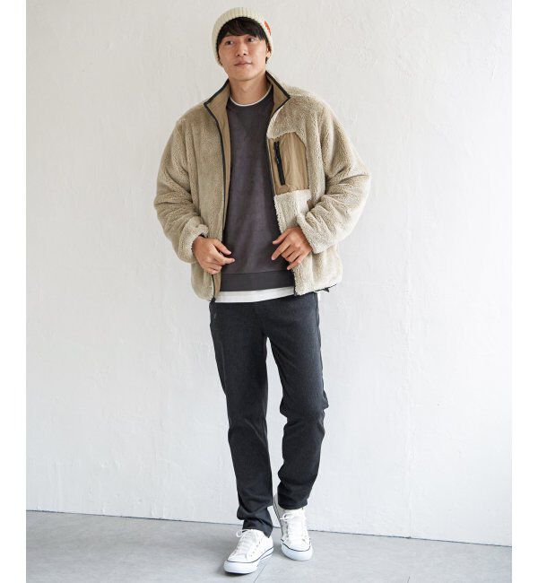 ikka「リバーシブルナイロンフリースブルゾン」|ブルゾン・スタジャン|