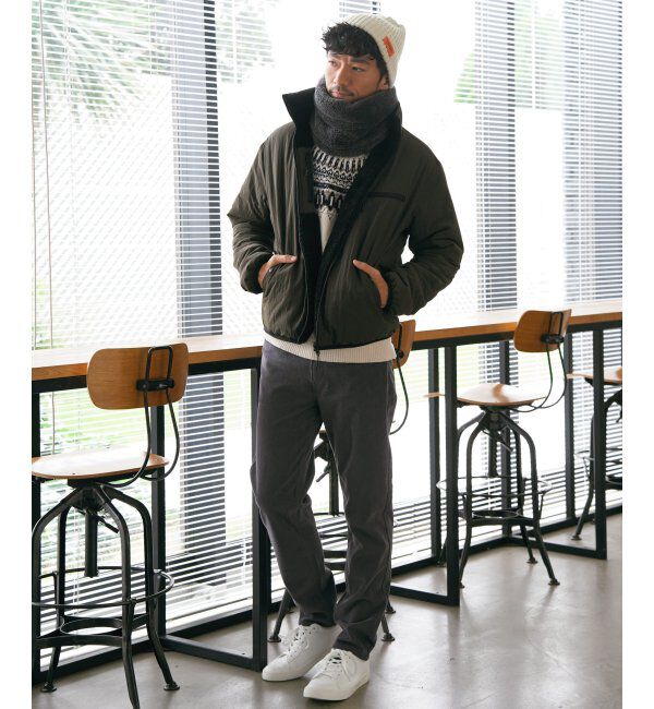 ikka「リバーシブルナイロンフリースブルゾン」|ブルゾン・スタジャン|