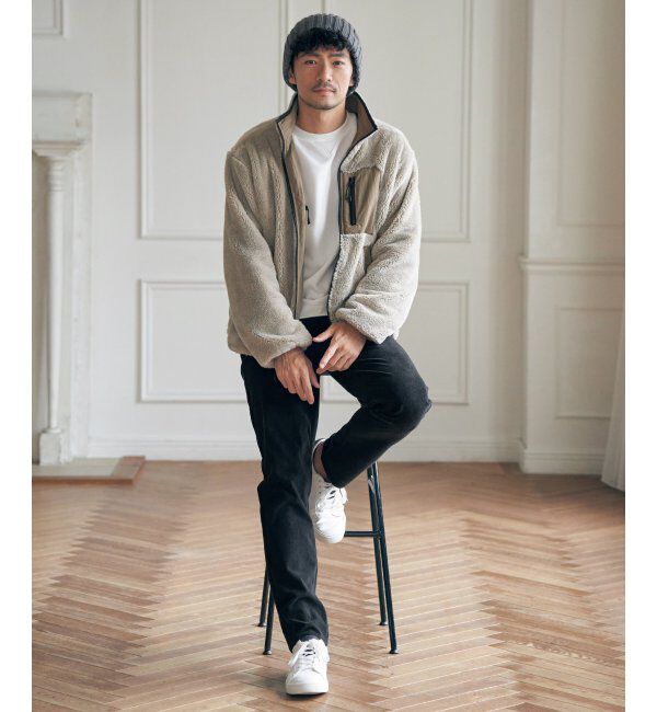 ikka「リバーシブルナイロンフリースブルゾン」|ブルゾン・スタジャン|