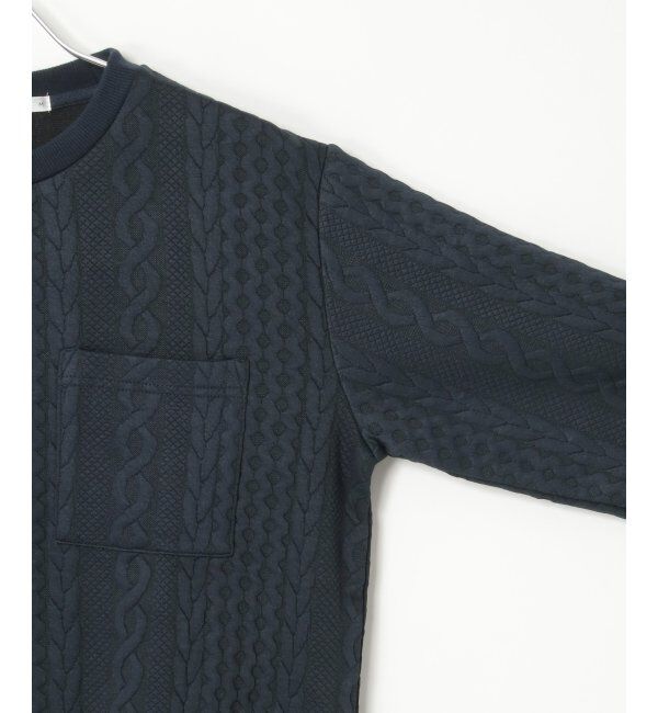 ikka「フクレジャカードクルーネックプルオーバー」|パーカー|