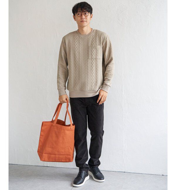 ikka「フクレジャカードクルーネックプルオーバー」|パーカー|