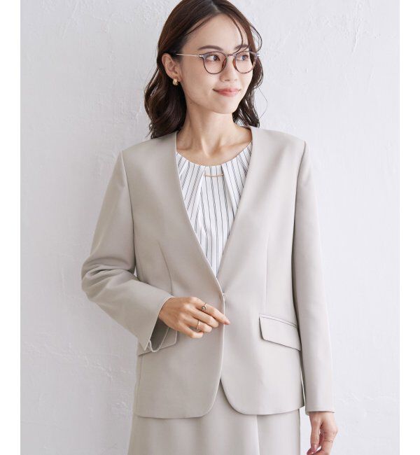 IKKA LOUNGE「ウォッシャブルVネックジャケット」|その他|