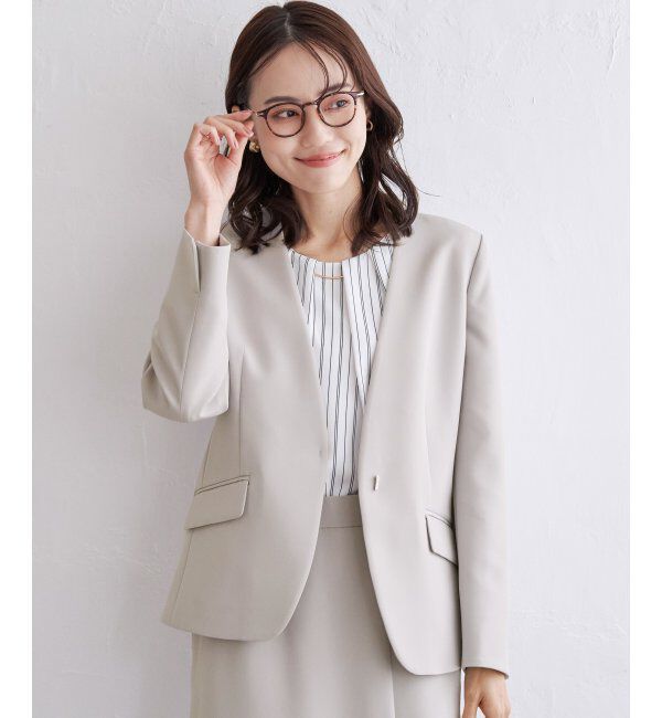 IKKA LOUNGE「ウォッシャブルVネックジャケット」|その他|