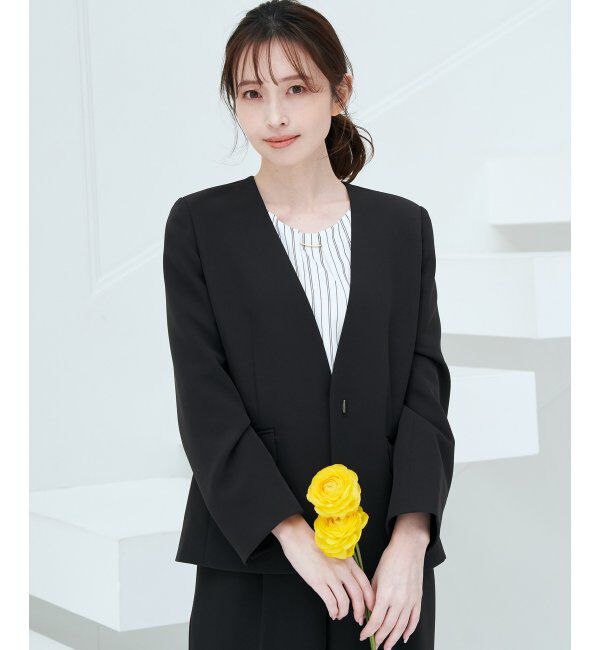 IKKA LOUNGE「ウォッシャブルVネックジャケット」|その他|