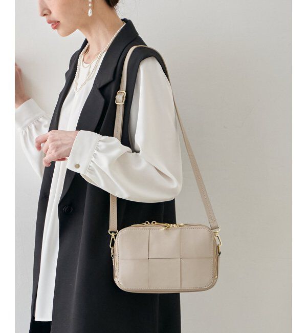 ikka「編み込みスクエアショルダーバッグ」|その他|