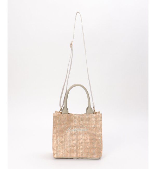 ikka「雑材シート2WAYショルダーバッグ」|その他|ベージュ