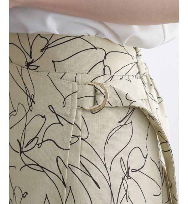 IKKA LOUNGE「リネンライクラップスカート」|スカート|