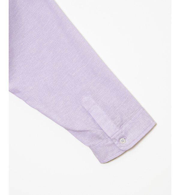 ikka「【吸水速乾】7分イージーケアリネン無地シャツ」|シャツ・ブラウス|